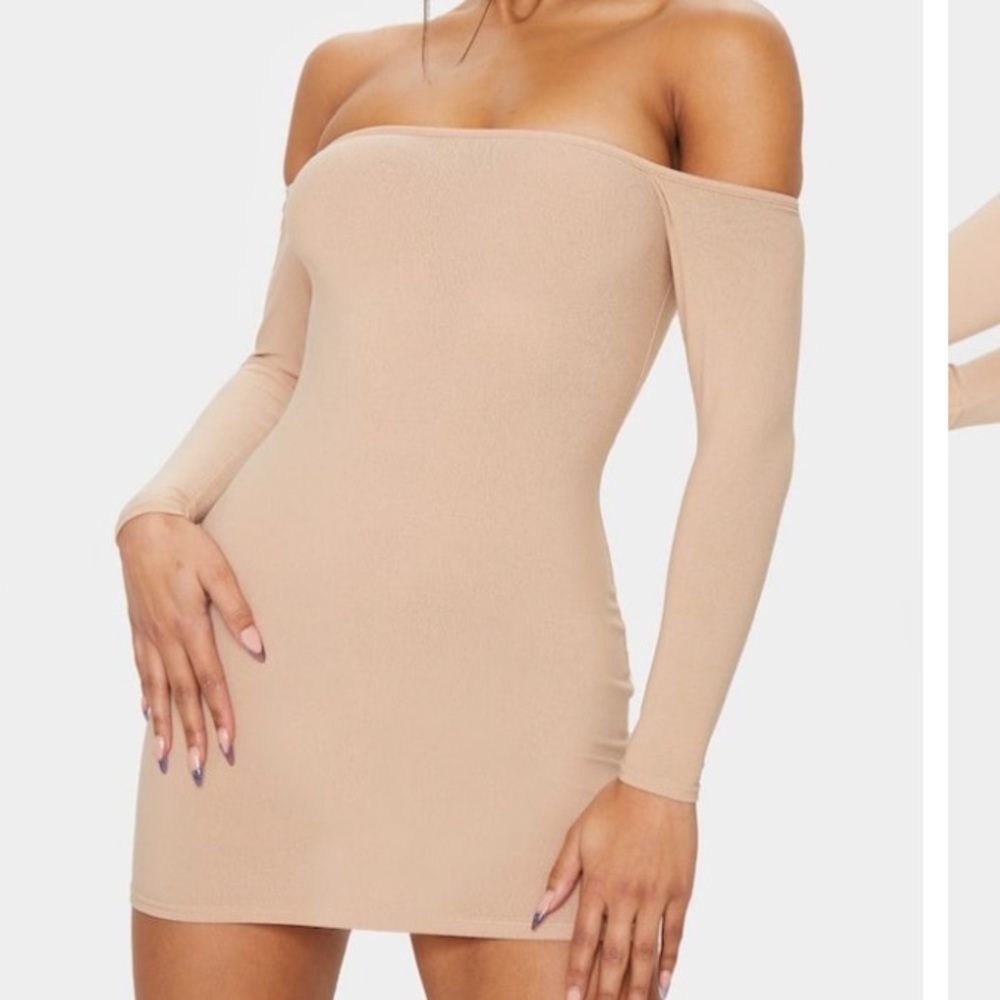 Off shoulder bodycon dress